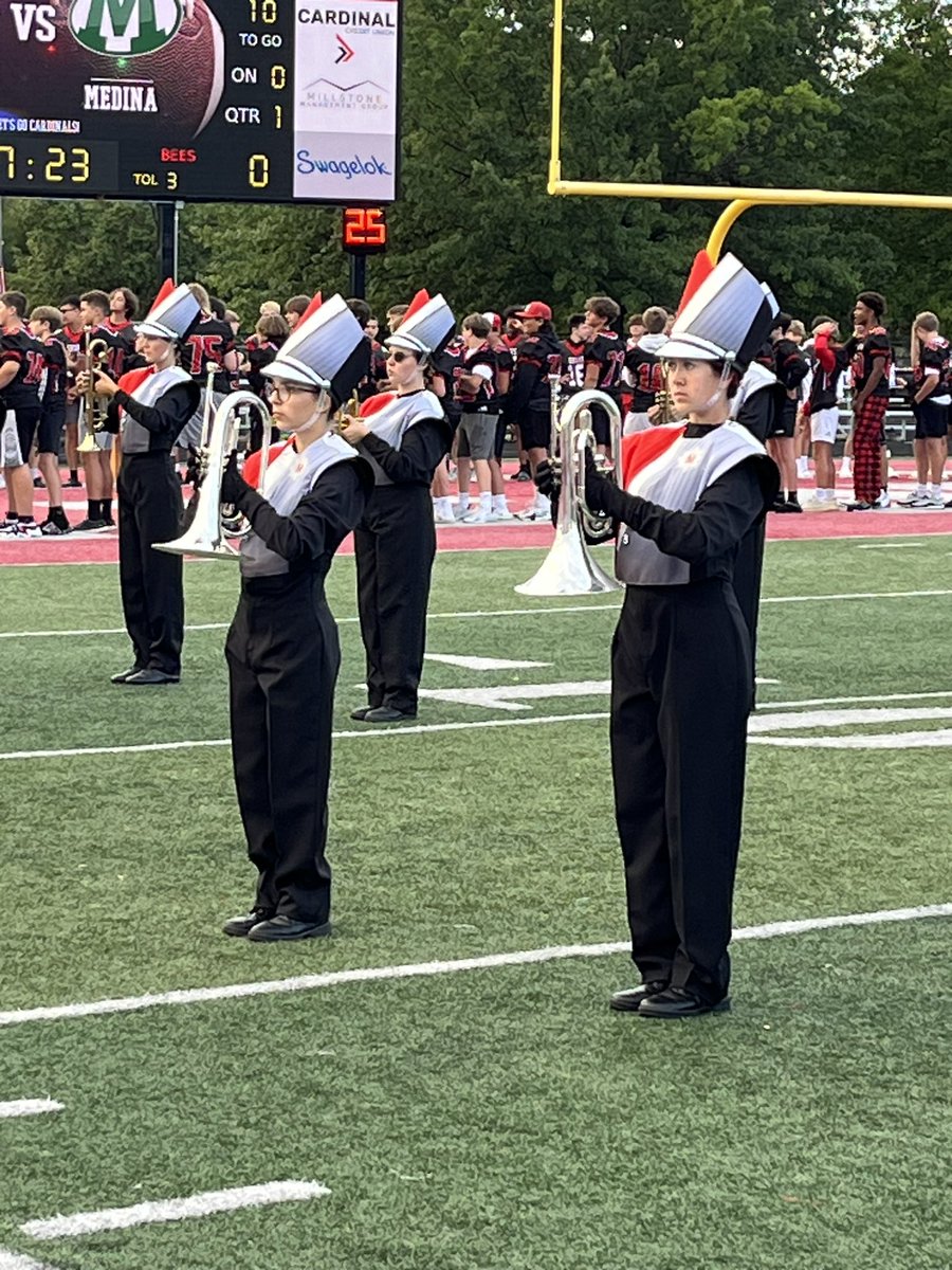 Tomorrow night we will be revealing our full competition uniform when we perform with 9 other bands at the Lake County Marching Band Festival at MHS! The festival kicks off at 7pm!