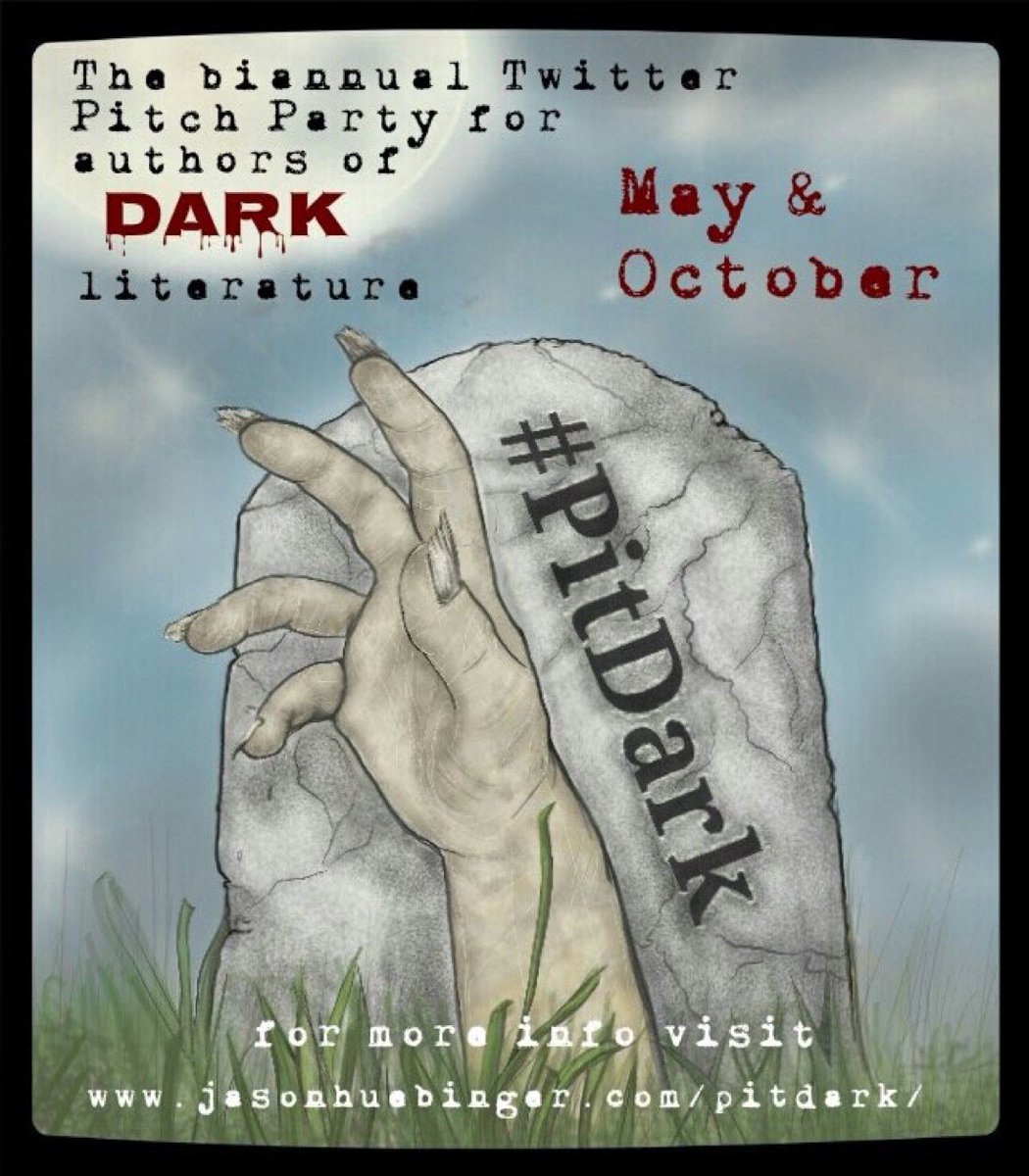 The next #PitDark, a pitch party for 'darker' literature, is October 26, 8 am - 8 pm ET. Please RT! Rules: jasonhuebinger.com/pitdark/ #amwriting #WritingCommunity
