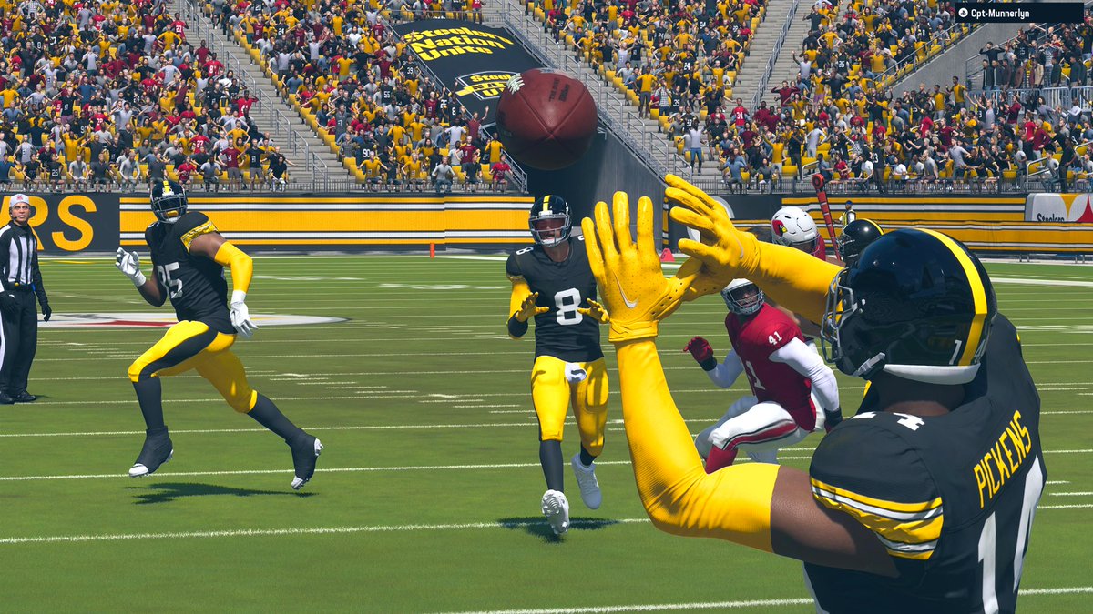 FMLSteelers's tweet photo. 🔥#TheStandard🔥
Apparently @FearlessLG thought it’d be funny matching us against an Atlantic 10 Conference football team this week. 

“My nephew called the plays from Madden 24 live playbooks for me this week.. Told Alex go punch Kyler in face for fun - Mitch. 
 @FMLReport https://t.co/KxV2Stlas2