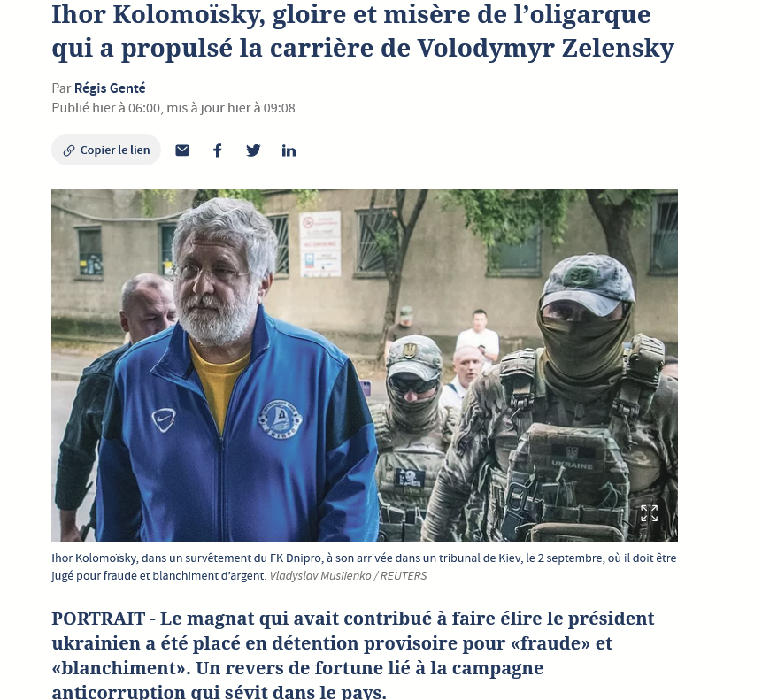 dreslincourt's tweet photo. Accusé de corruption mais pas son poulain Zelensky ? 
Étrange, non ? https://t.co/LF3AFq8Xxy