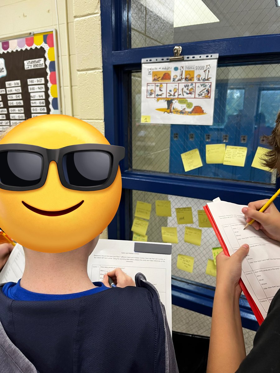 Students have been reading and analyzing Calvin and Hobbes comics this week. We’ll wrap up our media text unit by creating our own comic depicting a memorable or funny moment from our childhood. #gkschools