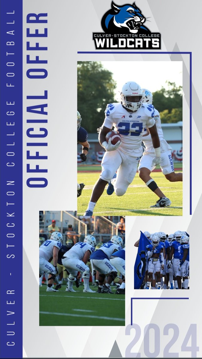 Thrilled to have just received an official offer from @CoachCutshaw to play football for @CSCwildcatsFB @CSC1853 . Thank you coach!! Looking forward to talking with you more about this opportunity!