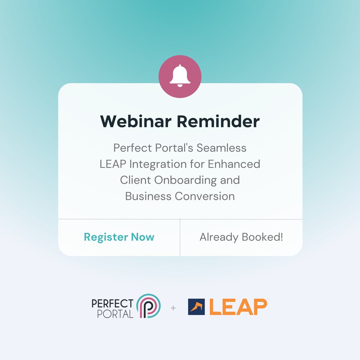 Don't miss our webinar tomorrow! ✅

At 11 a.m.  David Powers will be showcasing our integration with LEAP to help reduce manual data entry, streamline your operational processes, and free up your employees’ time. 

Reserve your place now 👇
zurl.co/lUhZ