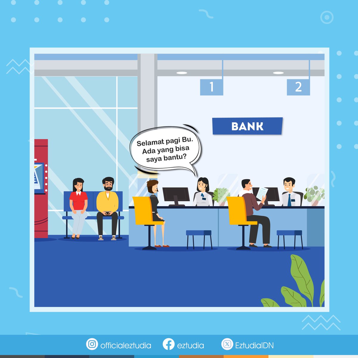 EztudiaIDN's tweet photo. Hai EZtudian!
Apakah kalian tahu betapa pentingnya memahami General Banking?
General Banking adalah landasan yang kuat untuk kesuksesan seorang bankir profesional.
#EZtudia #Elearning #KursusOnline #Bank #EZtudian #GeneralBanking #BelajarOnline #Elearning #OnlineCourses https://t.co/SmdNT0x5zE