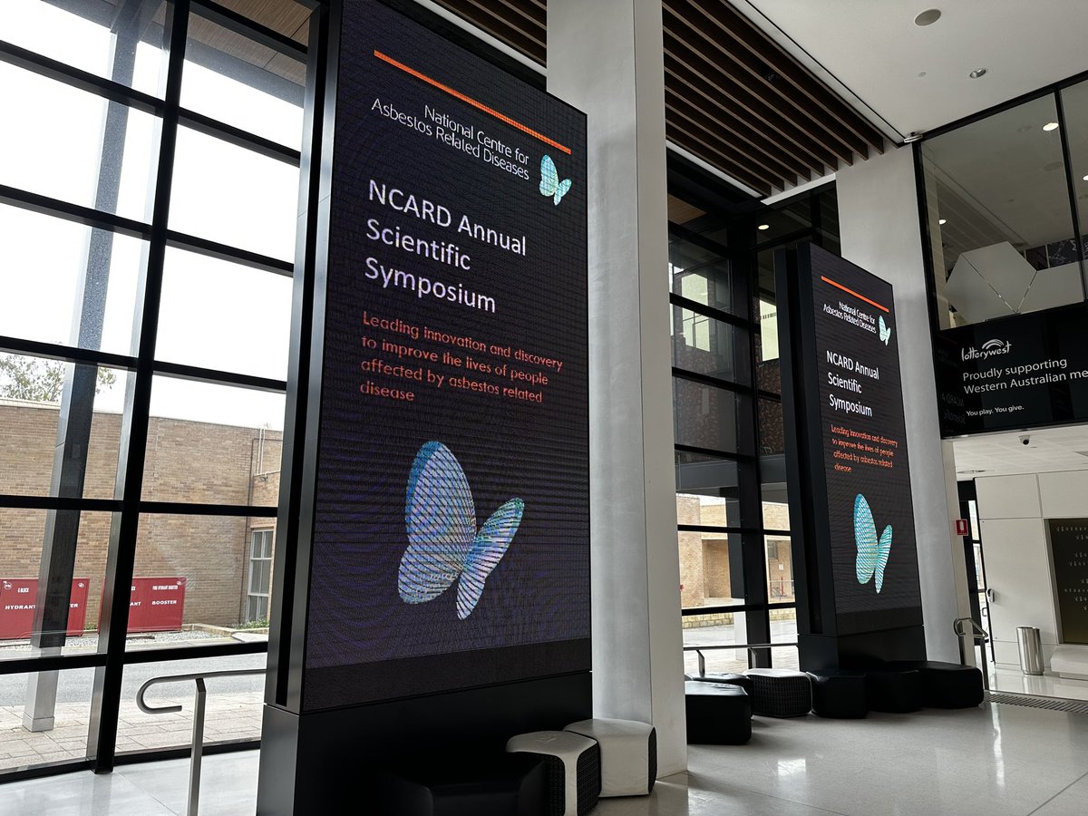NCARD_research's tweet photo. Today is our Annual Scientific Symposium - we’ll be showcasing talks from our scientists, collaborators, and students, hoping to inspire new ideas in the fight against asbestos related diseases 🫁 
@UWAresearch @Resp_Health @ADSA_WA @ADRI_Research https://t.co/QaMXgcPheT