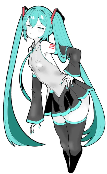 細目ミク#初音ミク 