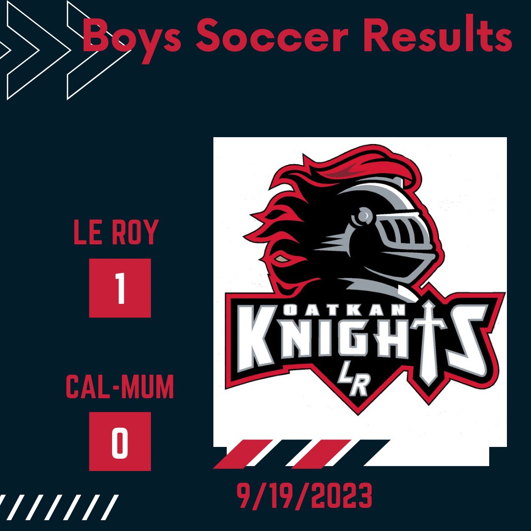 LeRoy_CSD's tweet photo. Matt Hockey scores to lift the Knights past Cal-Mum! https://t.co/Wq3TbXKMee