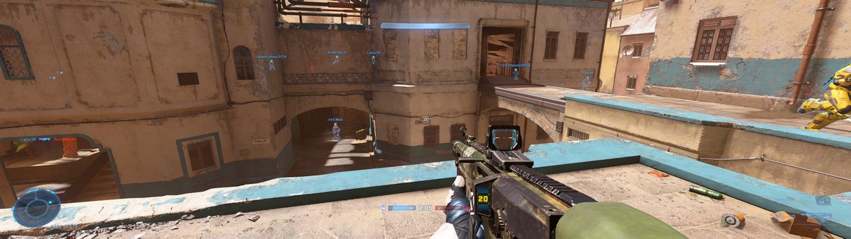 JoelMontoya08's tweet image. #HaloInfinite #XboxShare Halo Infinite con dos monitores #AMDEyefinity #AMD