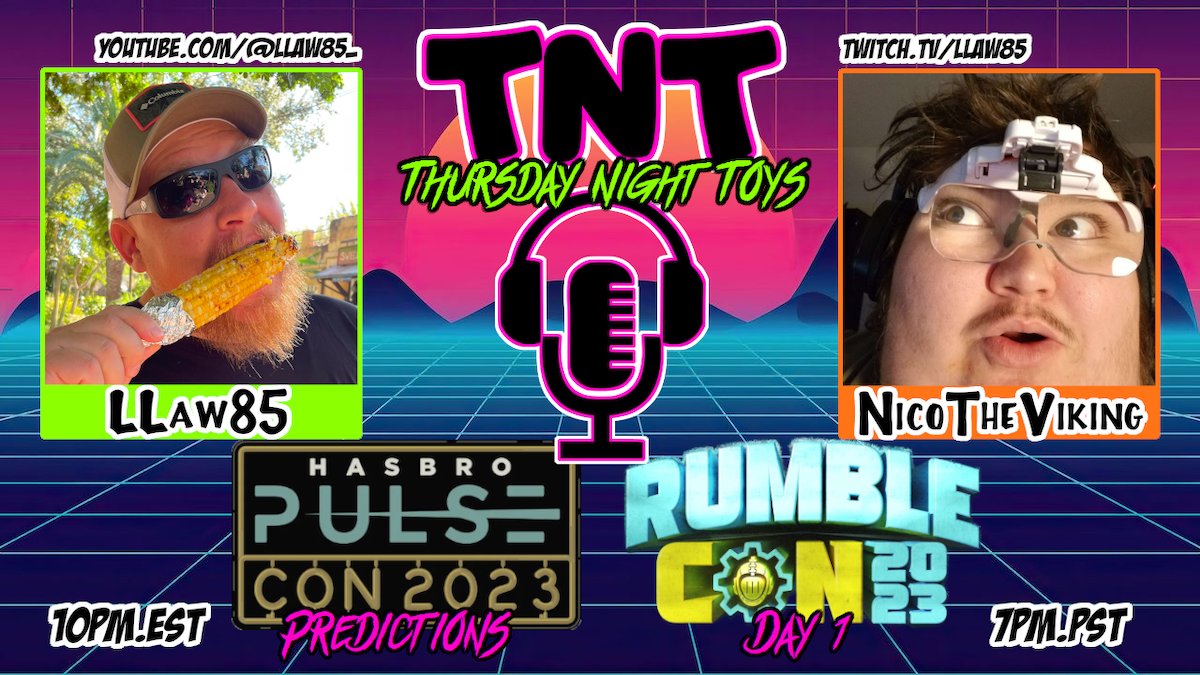 LLaw85_'s tweet image. TNT Double Feature! We&apos;ll be LIVE Thursday &amp;amp; Friday Night! Let&apos;s talk some toys! #TNT #ThursdayNightToys #CHC #CollectorsHelpingCollectors #HasbroPulse #HasbroPulseCon #RumbleSociety #RumbleCon2023 @HasbroPulse @mezcotoyz