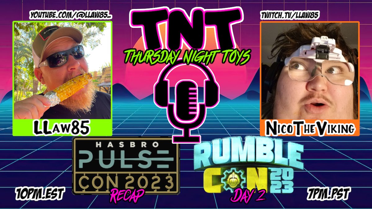 LLaw85_'s tweet image. TNT Double Feature! We&apos;ll be LIVE Thursday &amp;amp; Friday Night! Let&apos;s talk some toys! #TNT #ThursdayNightToys #CHC #CollectorsHelpingCollectors #HasbroPulse #HasbroPulseCon #RumbleSociety #RumbleCon2023 @HasbroPulse @mezcotoyz