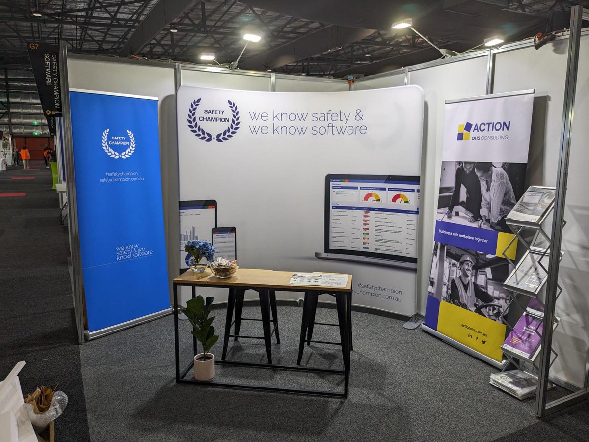 We are thrilled to be all set up and ready to take on day one of the Sydney Work Health and Safety Show!

We are at stand Stand G07 so be sure to pop in and say hello to our friendly team!

#WHSShow #Sydney #SafetyChampion