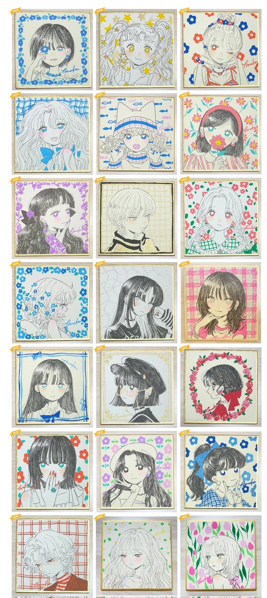 たなか初個展『OSORO』@通販！】 なんと手描き豆色紙20枚追加