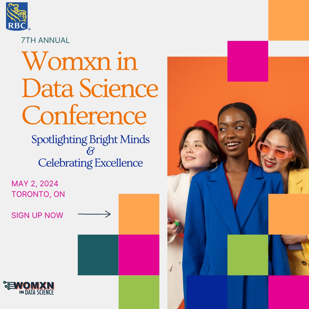 📢 Tickets for our 7th Annual Data Science Conference on May 2, 2024, are LIVE! Early Bird pricing is available, and this year, we're introducing payment plans! Don't miss out. 🔗 womxndsto.com/2024-conference #WomeninAI #WomeninData #FutureOfData #WomenInTech #WomenInSTEM