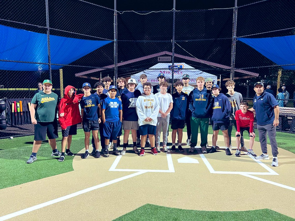 Northstar Baseball believes in Miracles. We got a chance to buddy up w/ the @mlmcnj to play a double header under the lights tonight. Bombs were hit, new friends were made, and smiles all around! Thanks for coming out and giving back to your community. The kids had a blast! ⚾️