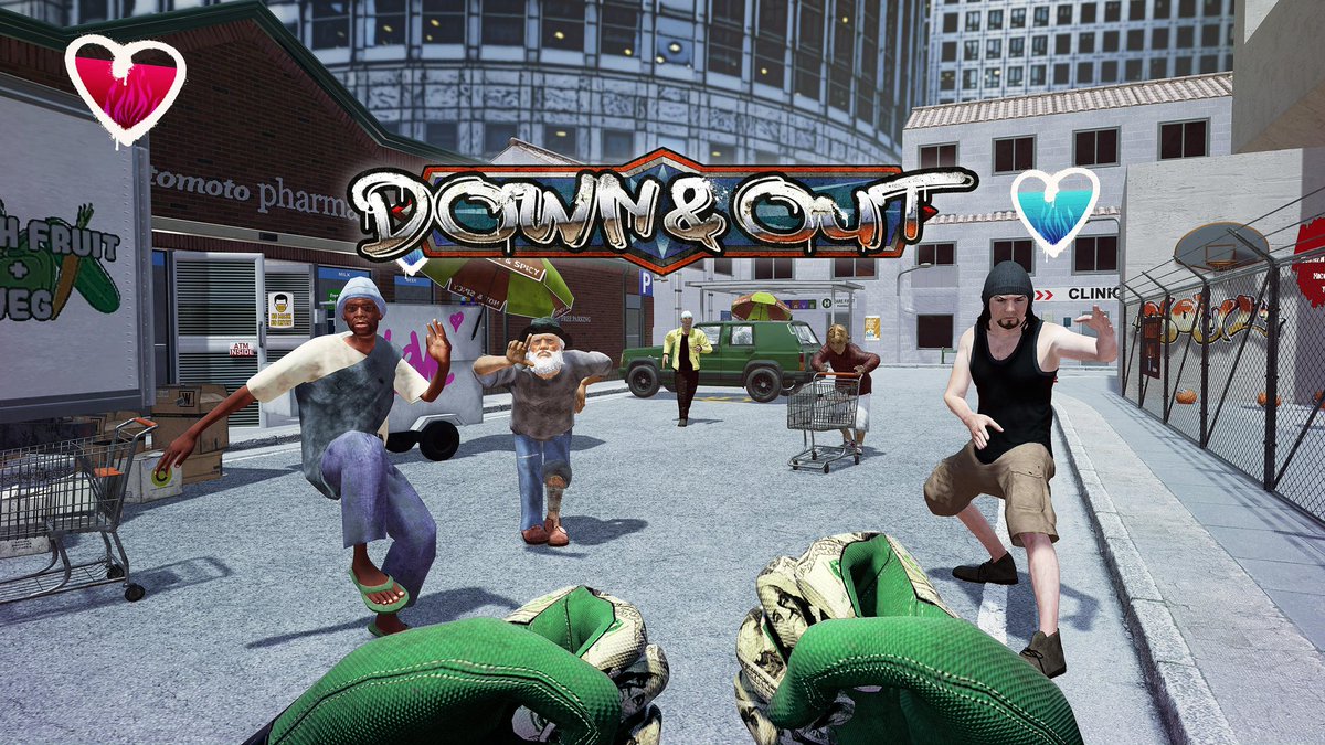 EliteStreamerss's tweet image. @zatun
Introducing #DownAndOut: A fresh take on the fighting genre! Dive into an immersive first-person VR brawler experience and dominate the streets of Grande City. The quest for power and fortune awaits! 💥🔗 [Link to Game]#VRGaming #StreetBrawler