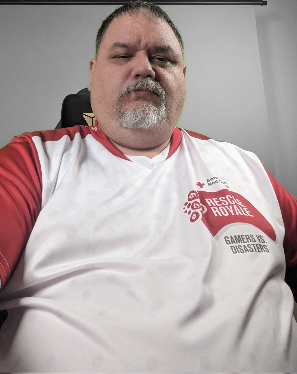 UrgentFury's tweet photo. Sporting my new @RedCrossGaming Jersey from @SoarDogg getting ready for https://t.co/CKhy7YuiqQ kicking off at @txbattlebowl next weekend #gamersvsdisasters https://t.co/SxE59bBHRw