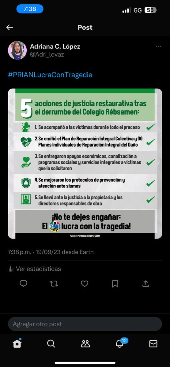 crispevalencia's tweet photo. #PRIANLucraConTragedia https://t.co/K9lHlEq3ci