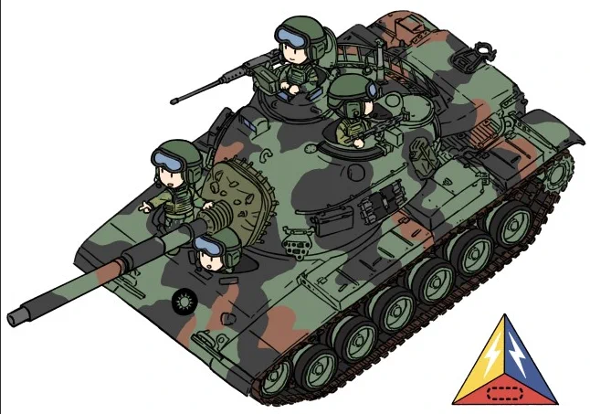 ややデフォルメのお戦車を描いています(*'▽') 