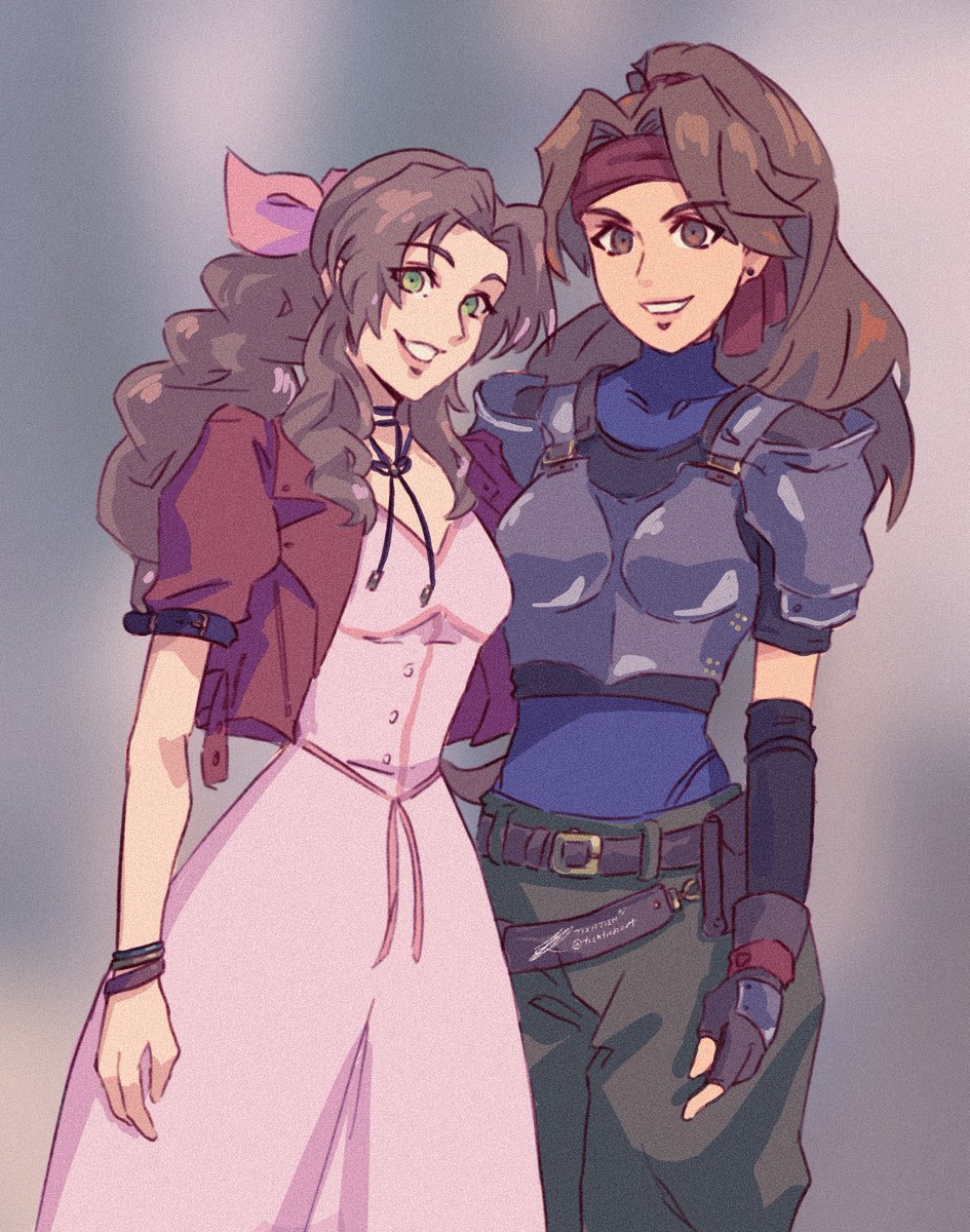 エアリス・ゲインズブール 「Have another redraw #finalfantasy 」|✨tishtish @ Overload/ Emblemcon✨のイラスト