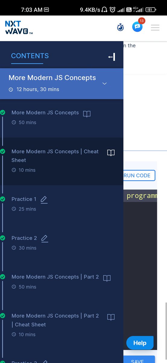 KalitSingh3's tweet photo. Hello friends 🙌 
🎯Modern js in the Intermediate js has been completed in which I learn switch case statement, Arrow function, factory functions,  constrictor functions and many more 🎯
#Nxtwave #ccbpacademy #ccbpian #codinglife #jsdeveloper #rahulattulurisir #sashankgujjulasir https://t.co/yfX9nI6Qo3