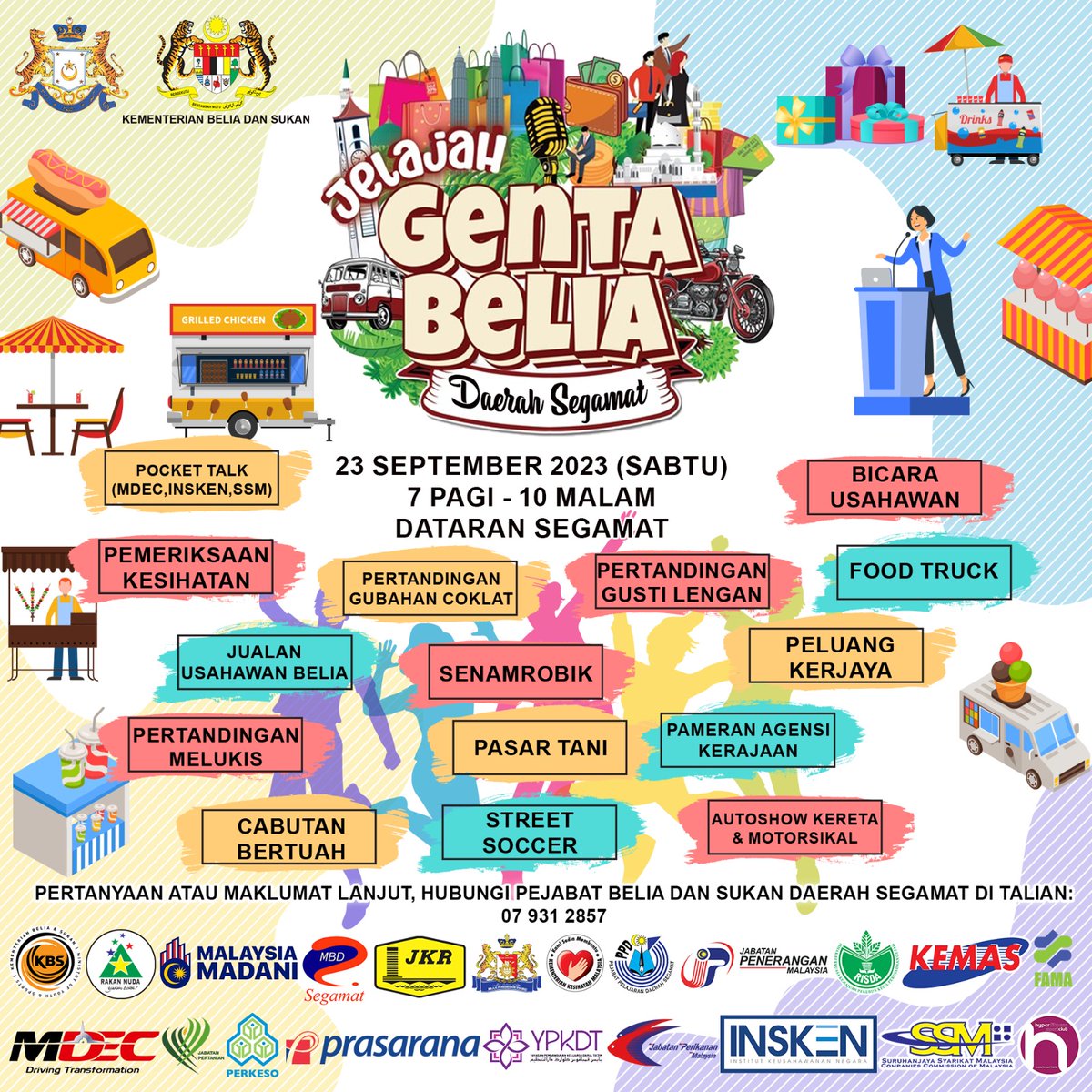 MBD_Segamat's tweet photo. Jom meriahkan Jelajah Genta Belia Peringkat Daerah Segamat 2023
#majlisbeliadaerahsegamat #beliaberbakti #gentabelia2023 https://t.co/LCo3XJfoIG