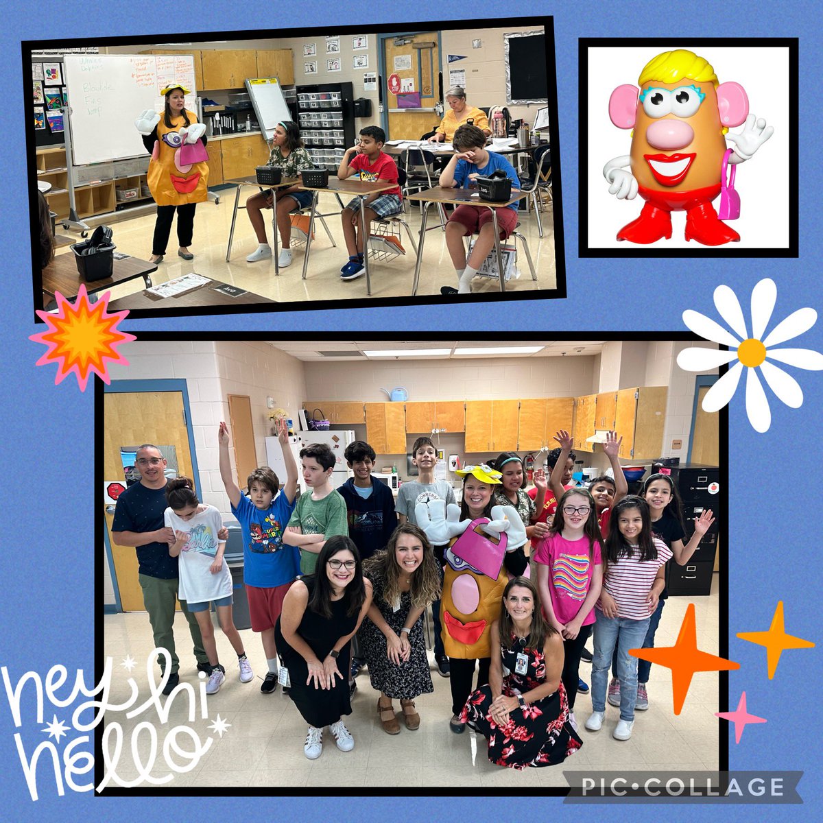 HGMSCounseling's tweet photo. We had so much fun this morning teaching some of our sweetest students about how a school counselor is like Mrs. Potato Head! ❤️@NISDCounseling @NISDGarcia #rootEDGarcia https://t.co/3BXmNraAMD