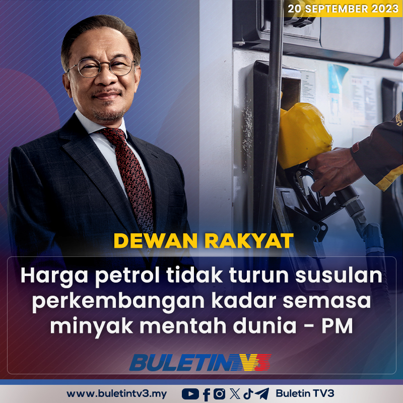 DEWAN RAKYAT | Perdana Menteri turut menjelaskan harga petrol tidak boleh diturunkan kepada RM1.50 seliter susulan perkembangan kadar semasa minyak mentah dunia.