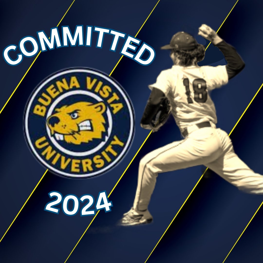 I am absolutely blessed and excited to announce my commitment to Buena Vista University to continue my education and athletic career! I would like to thank God, my parents, my family, my coaches, my friends and teammates.  #rollbeavs⚾️ 🦫 
<a href="/LHS_RedhawkBSBL/">Liberty Redhawk Baseball</a> <a href="/BVU_Baseball/">BVU Baseball</a>