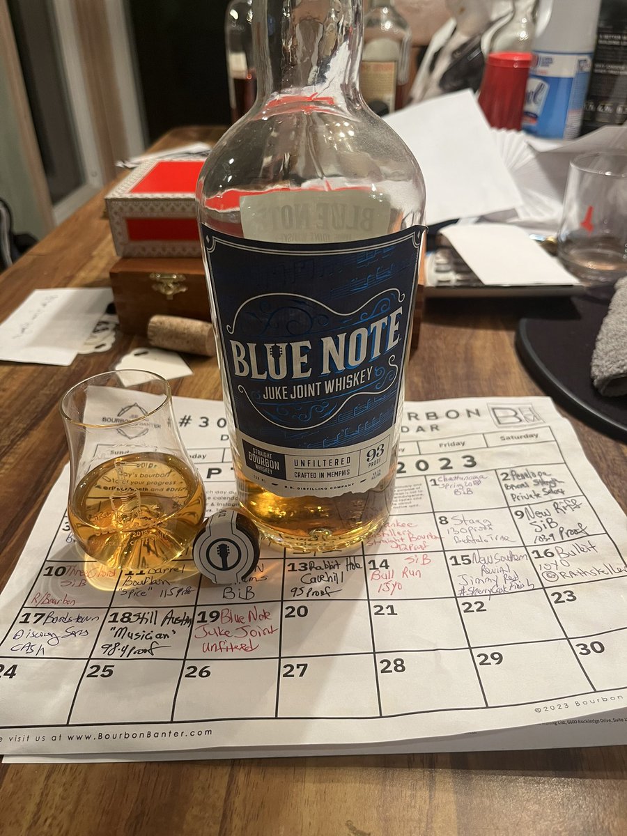 jzilg's tweet photo. On 19th of #BourbonHeritageMonth @DieselthePuggle recommends #BlueNoteBourbon &amp; I agree. #30DaysOfBourbon @BourbonBanter #DrinkCurious &amp; #DriveSafely https://t.co/TUEGkZPe7c
