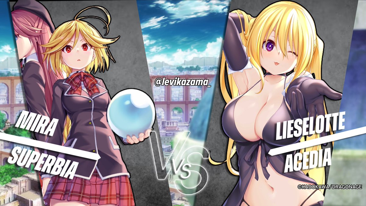 LeviKazama_'s tweet image. i will leave this here 👀 ( i kinda remade my own version of the unist 2 sys versus screen )

 #trinityseven #トリニティセブン