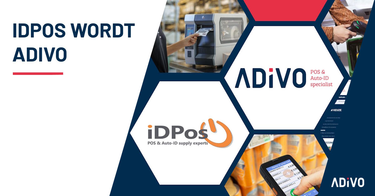 Groot Nieuws in de POS &amp; Auto-ID Branche! iDPos en Adivo Fuseren en Gaan Verder als Adivo! Lees meer: sbee.link/yjp3xadcr9