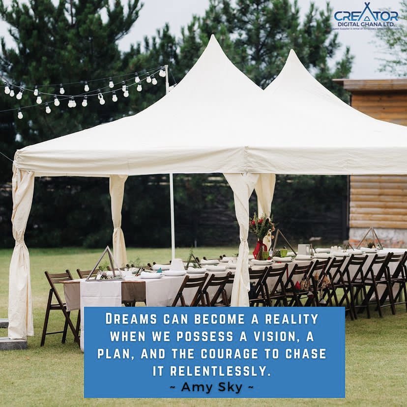 GhCreator's tweet photo. Raise the bar on your events this week with our standout tents! Quality meets budget-friendly for unforgettable memories. Let's make it epic! 🎪

Tel: +233246357032
https://t.co/4dKi2oXCzf
#tents #smalltents #largetents #temporarytents #cooling systems #eventlogistics https://t.co/YDTkrwcmY2
