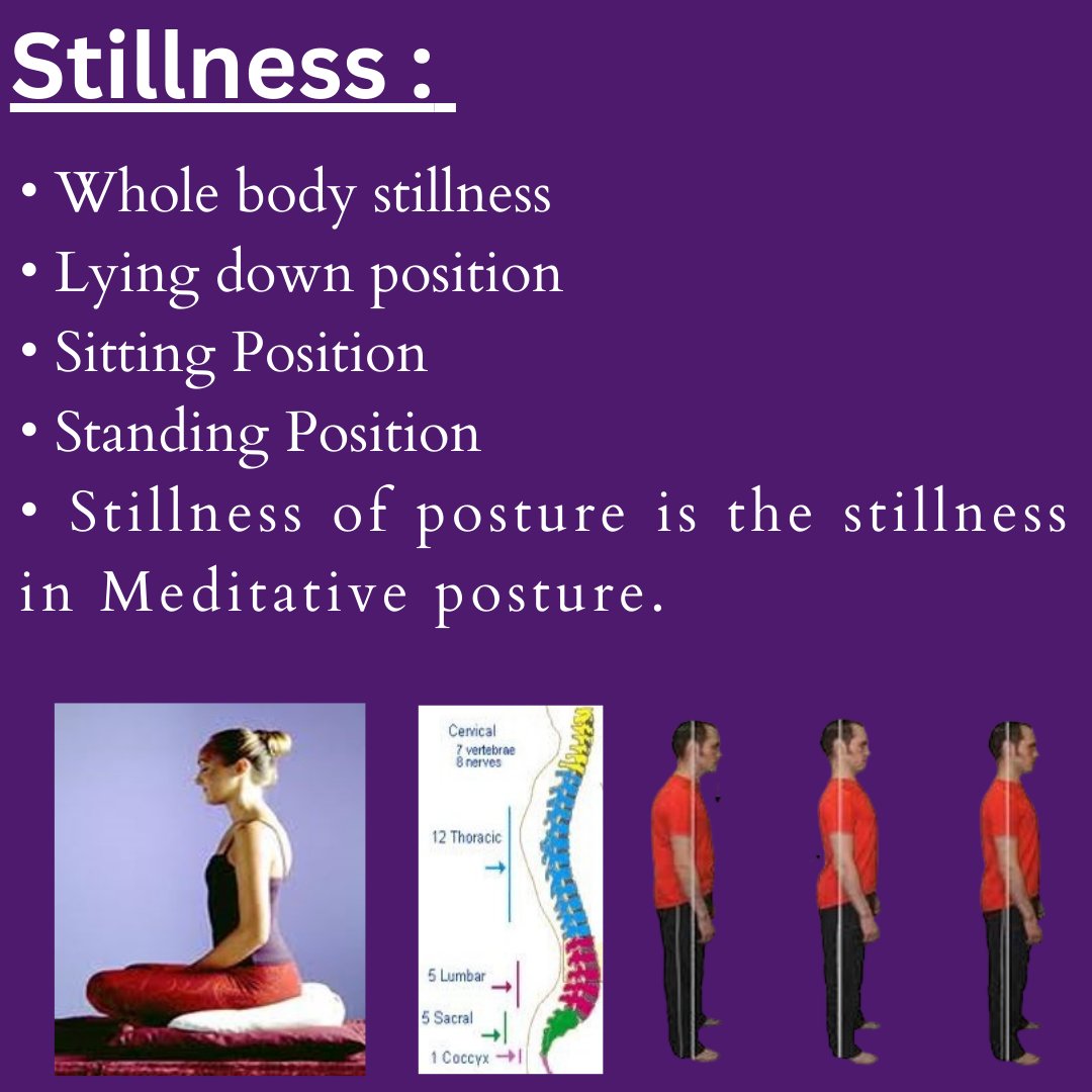 hoyogaschool's tweet image. Part 1 : 5 Pillars of Sadhana 
1. Stillness  2. Silence 
Stillness: Profound tranquility, absence of movement or sound. 
Silence: Absolute quietness, absence of audible noise. 
#stillness #slience #5pillars #yoga #yogacourse