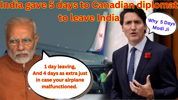 ShrishthiAhuja's tweet photo. This is the main reason "Why India gave 5 days for Canadian diplomats to leave India." #CanadianHighCommissioner #JustinTrudeau #CanadianGovernment #CanadianPappu #USA #anotherpakistancanada #SJaiShankar #IndiaCanadaTension #shamelessjustinTrudeau #CanadianPappu https://t.co/f7k4cWWIVw