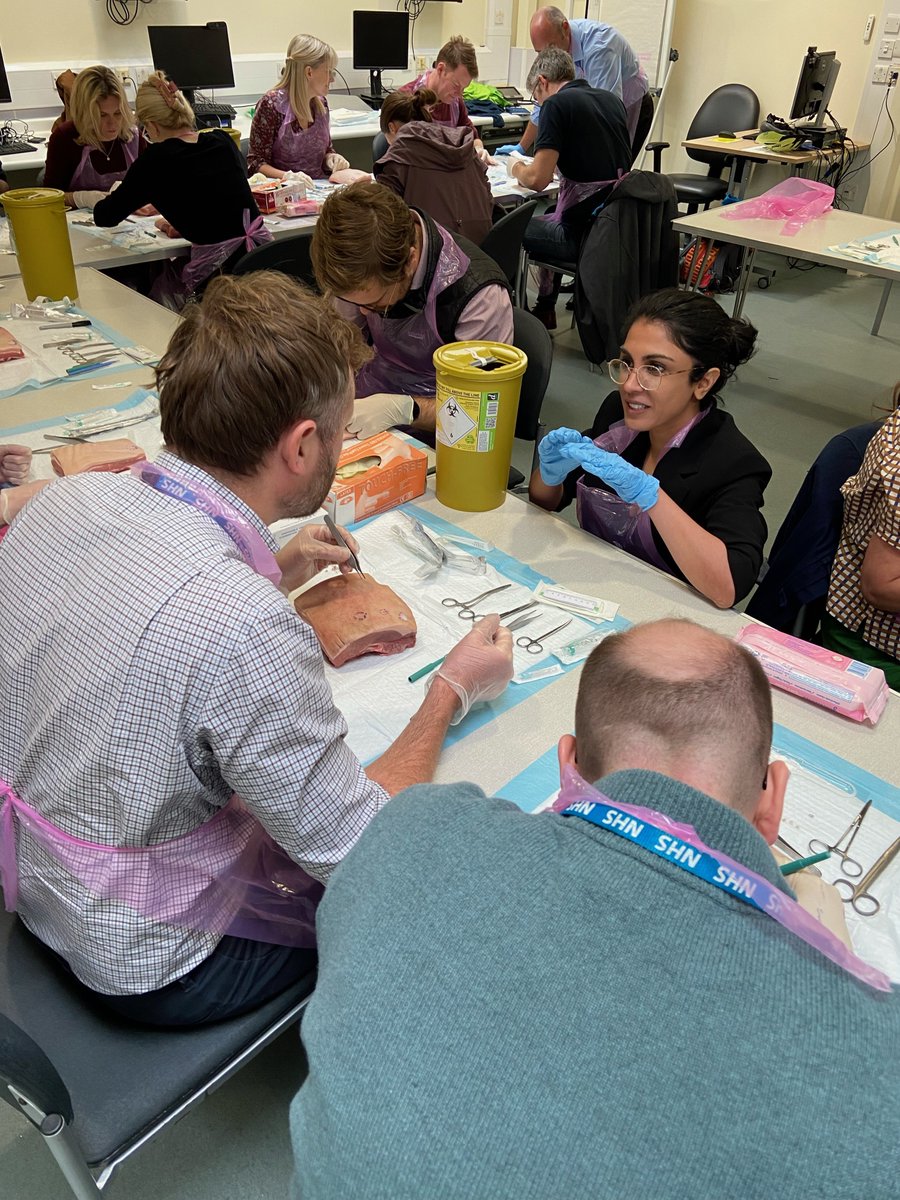 BGPERT's tweet image. Thank you to Dr Dan Lashbrook and Dr Kiran Singh for tutoring today at the introductory course to minor surgery in primary care.
It was great to have a really enthusiastic group, getting stuck into it and so much fun putting on this course again.