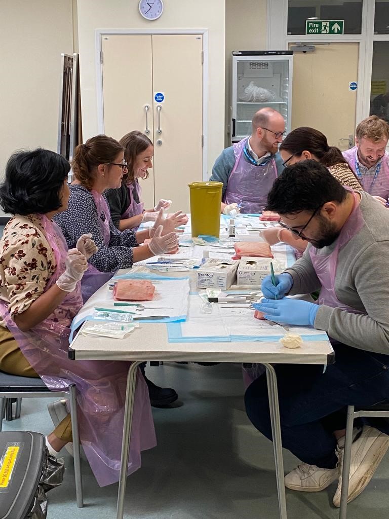 BGPERT's tweet image. Thank you to Dr Dan Lashbrook and Dr Kiran Singh for tutoring today at the introductory course to minor surgery in primary care.
It was great to have a really enthusiastic group, getting stuck into it and so much fun putting on this course again.