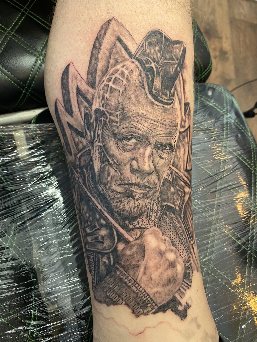 scott_tattoos's tweet photo. Yondu from Guardians of the Galaxy and a fully healed Rocket Racoon 🦝 

@rh_michaelR @JamesGunn @Guardians https://t.co/DjgWORRrHp