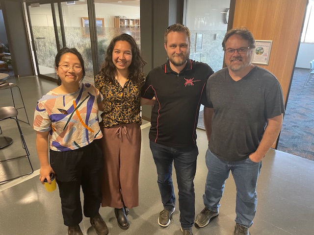 Big day for wrap up Honours and Masters talks in the lab. Ying (Masters on months), Jade (Honours on lizards) and Ben (Masters on spiders) all did great talks. <a href="/Yiing/">Ying Luo</a>