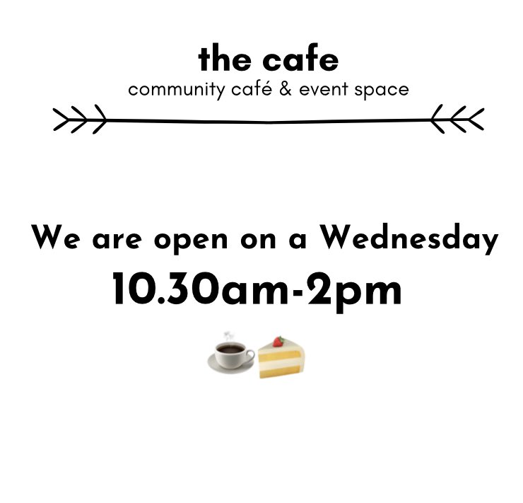 💥💥 DONT FORGET 💥💥 

We are OPEN on Wednesdays, today, next week and every wednesday.! ☕️🍰 

Come and get your mid week coffee fix … and a big slice of cake.!