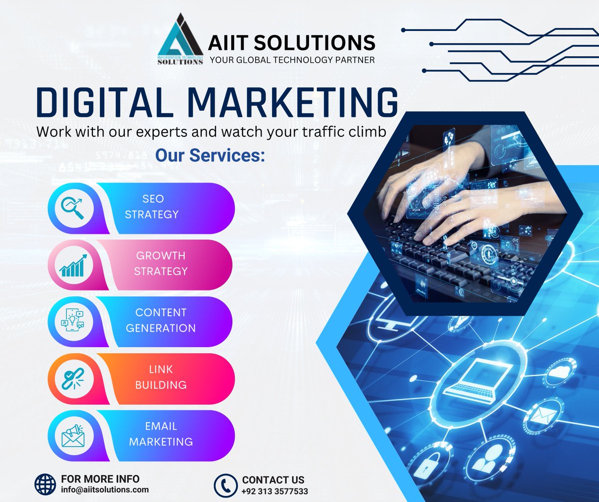 AIIT_Solutions's tweet photo. "Transforming Futures with AIIT's Cutting-Edge Digital Marketing Program! 🚀🌟 Unleash the power of AI-driven strategies and elevate your digital presence. 💡💻 Let's revolutionize the way you market! 🌐📈 #AIITDigitalMarketing #UnlockYourPotential" https://t.co/WEfrxDzvfh