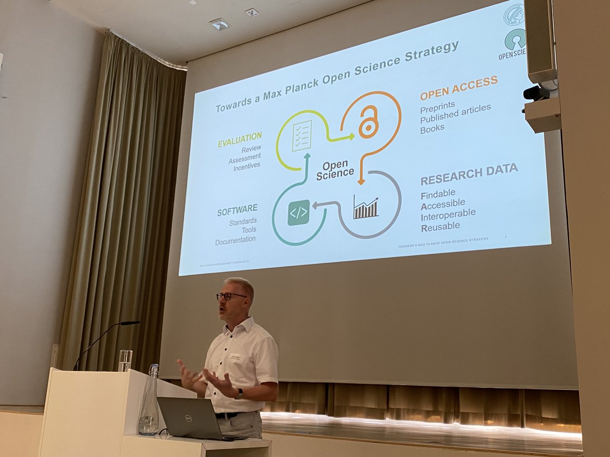 Max Planck PhDnet (@maxplanckphdnet) on Twitter photo Day 2/2 of the MPG #OpenScience Ambassadors Conference starting now with a talk by Georg Botz from <a href="/maxplanckpress/">Max Planck Society</a>. He shows our way towards a Max Planck open science strategy📈 #OpenScienceMeeting2023 Day 2/2 of the MPG #OpenScience Ambassadors Conference starting now with a talk by Georg Botz from <a href="/maxplanckpress/">Max Planck Society</a>. He shows our way towards a Max Planck open science strategy📈 #OpenScienceMeeting2023