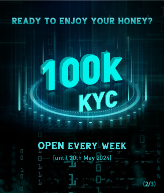 🚨 Here comes the 2/3 exciting news!

Are you ready for the honey, #Beelievers? 100K KYC for this week is on the way.
