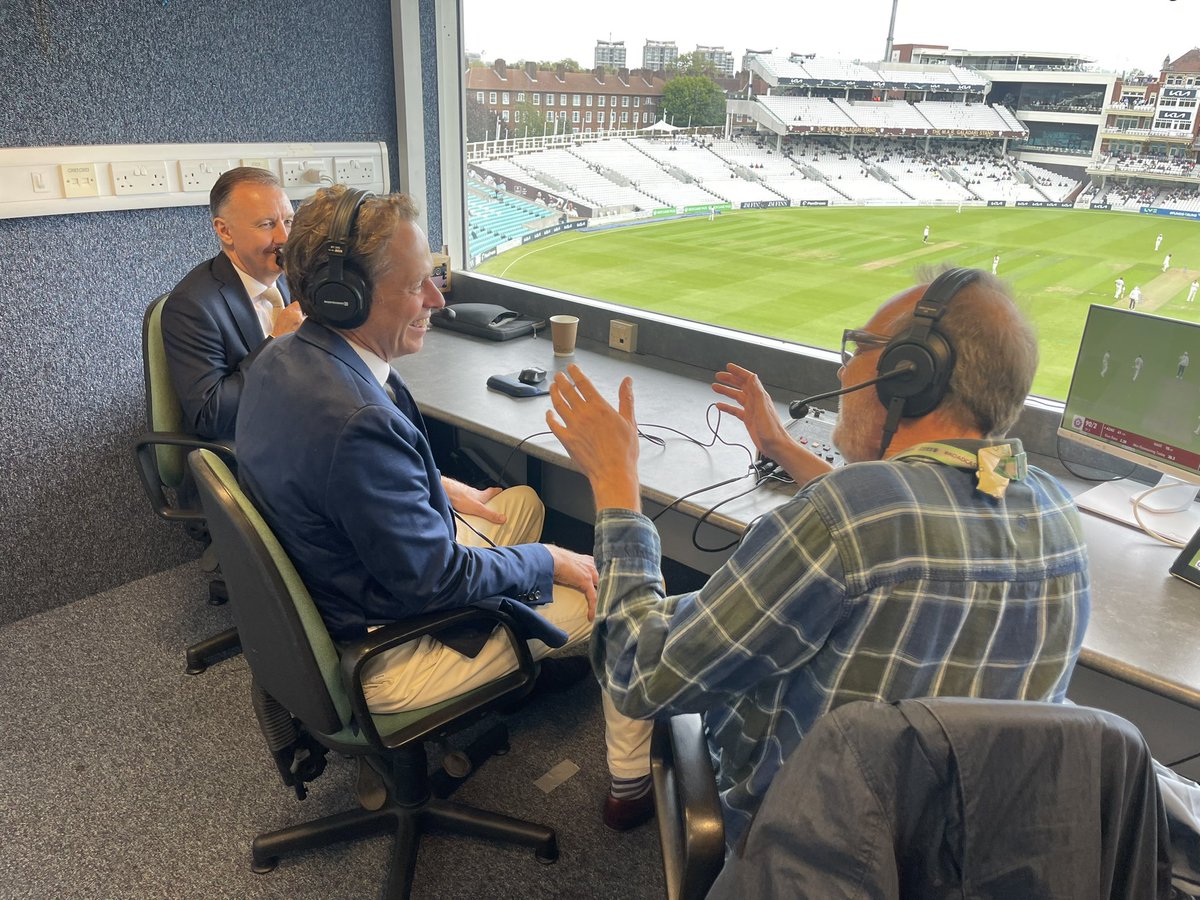 It was a huge honour yesterday to join <a href="/norcrosscricket/">daniel norcross</a> in the <a href="/bbctms/">Test Match Special</a> commentary box as guest of <a href="/surreycricket/">Surrey Cricket</a> and <a href="/JMFinnWealth/">JMFinn</a> to talk about <a href="/Med_LL_Ukraine/">Medical Life Lines Ukraine</a> and our aid convoys to #Ukraine.  I’m looking forward to Dan driving out when <a href="/englandcricket/">England Cricket</a> wins the #CWC2023