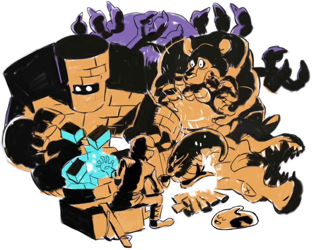 ドラクエ「ポケモンやモンハンでは描けない世界観が、ドラクエでは出来ると思うんですよ。という」|油屋とんびのイラスト