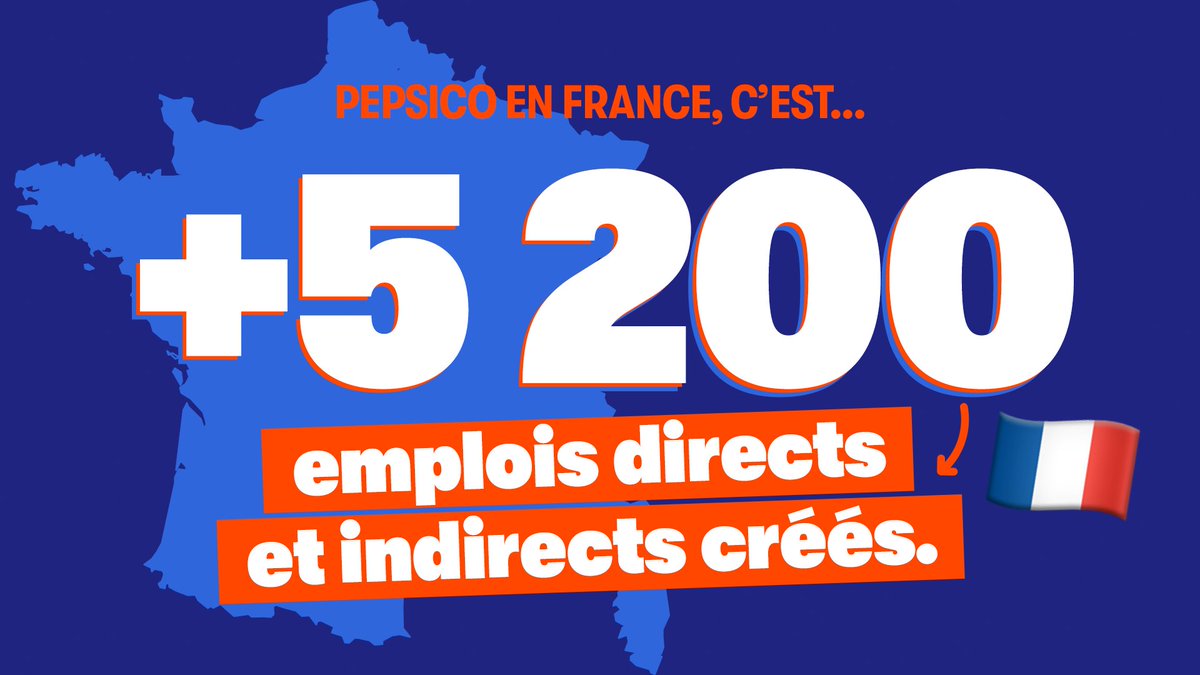Nous sommes fiers de contribuer à l’économie française et assumer notre rôle d'incontournable de la filière agroalimentaire. 💪🇫🇷 Chez #PepsiCoFrance, une mission ➡️ donner le sourire à tous, et surtout à nos collaborateurs. 👉 pepsicojobs.com/europe/jobs?co… #PepsiCoProud