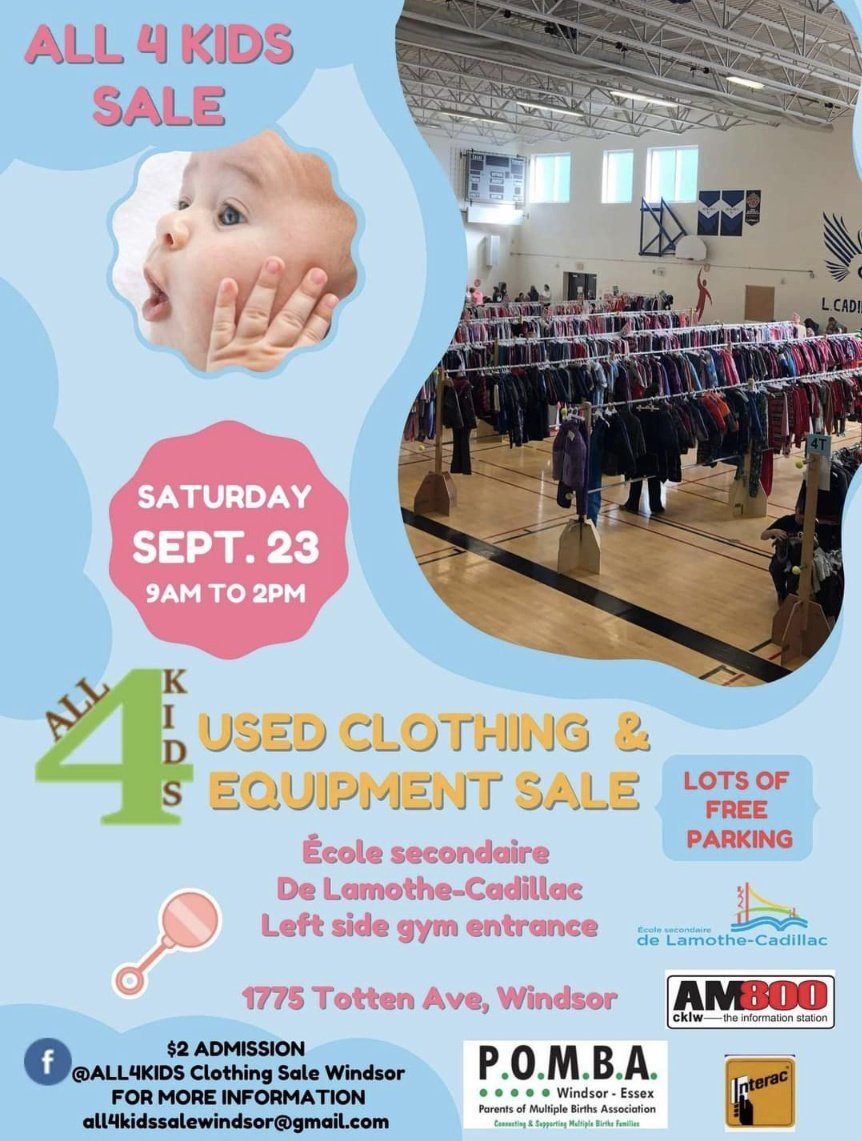 The countdown is on...  the All4kids sale is this Saturday.