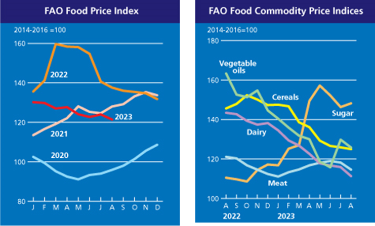 insideAgro's tweet photo. @AndreasSteno Thanks, Andreas!

Following the broader inflation in food in '21 &amp; early '22, today, it looks more product-specific.

Still, there is concern about how these specific spikes can affect consumers.

And we have an emerging Niño with the potential to disrupt several crops worldwide. https://t.co/6QWdO7pEC3
