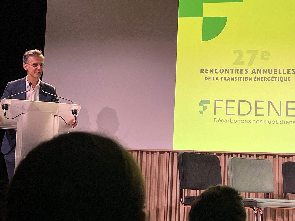 GoldbergAlexis's tweet photo. 27eme rencontres annuelles de la transition énergétique #FEDENE, début de cette journée captivante pour décarboner nos quotidiens ! https://t.co/XReLKmrLNc