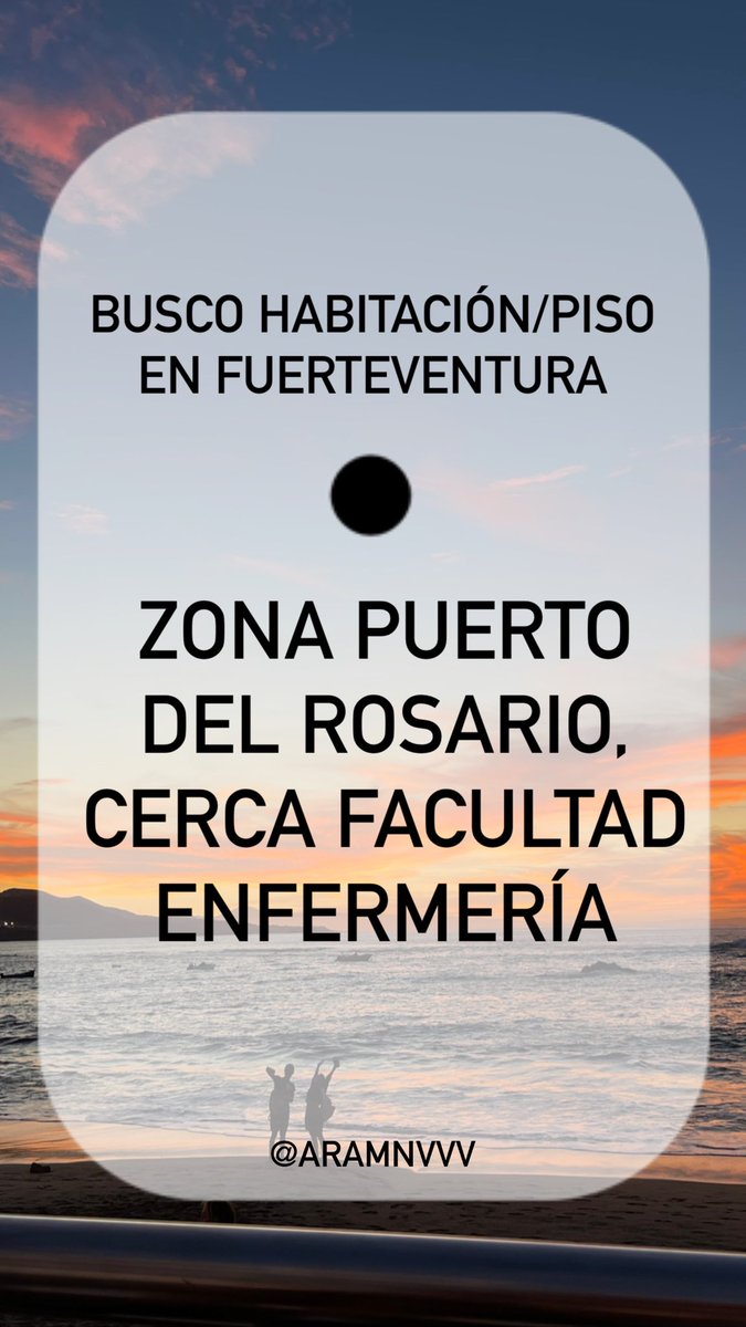 Holaaaa estoy buscando habitación en fuerteventura cerca de la facultad de enfermería, un besito en la frente si lo compartes 💖