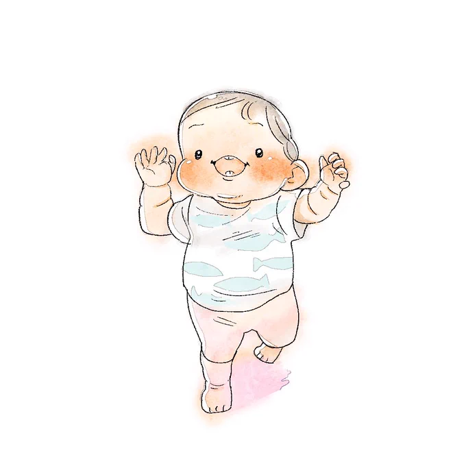 歩き始めたときのお迎え「愛しい」が喜びを全身で放ちながら歩いて向かってくる破壊力 